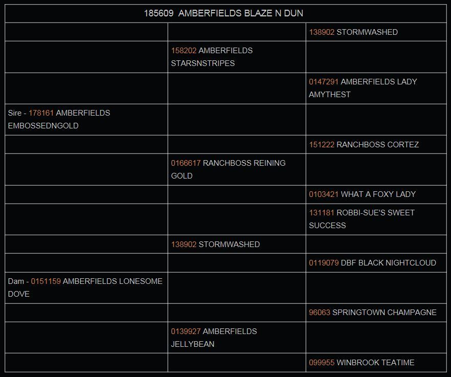 Blaze pedigree